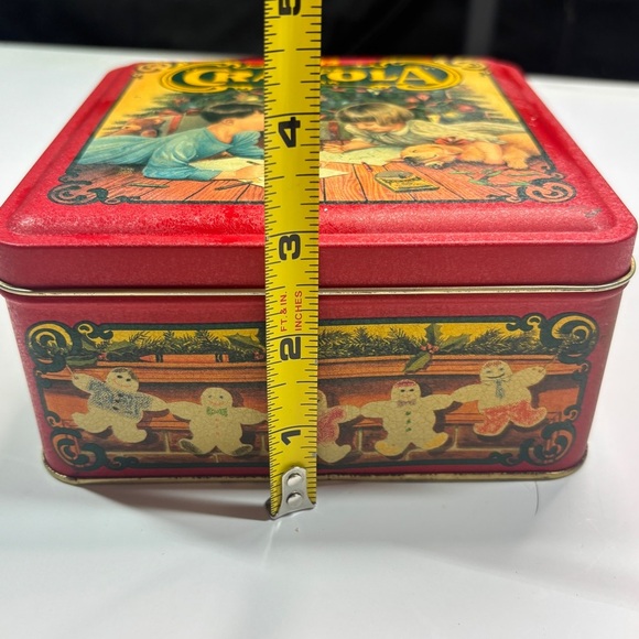 Crayola Crayon Christmas Collectible Holiday Tin Kids Vintage 1992 Empty - Picture 11 of 11